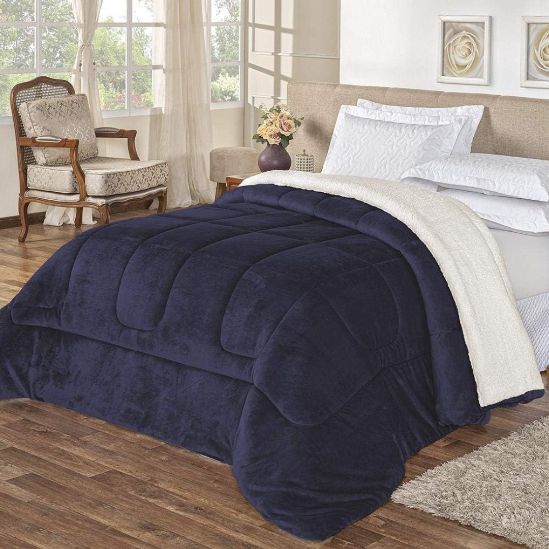 Coberdrom Premium Dupla Face Pele de Carneiro