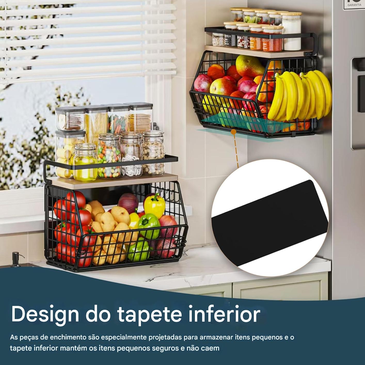 Prateleira Magnética para Geladeira