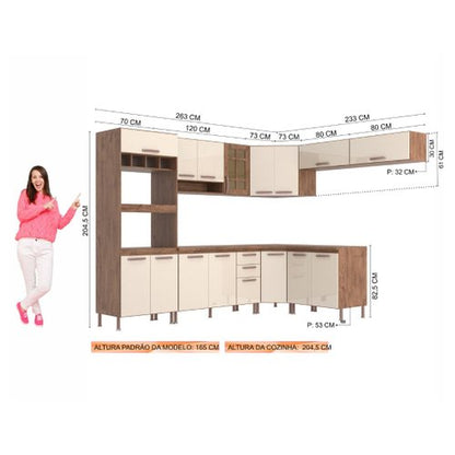 Cozinha Completa de canto fidelita .