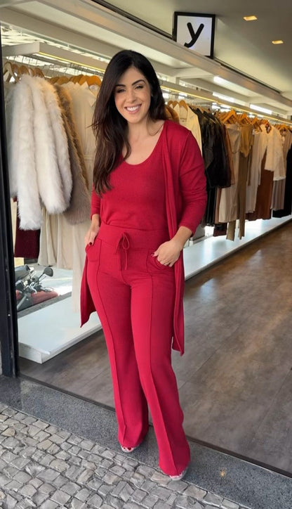 Conjunto Lúcia Lanzinha 3 Peças | Blusa + Calça + Cardigan [PROMOÇÃO OUTONO INVERNO]