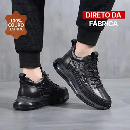 Sapatênis Masculino em Couro Legítimo – Domani Edição 2025 - Exclusivo da Fábrica