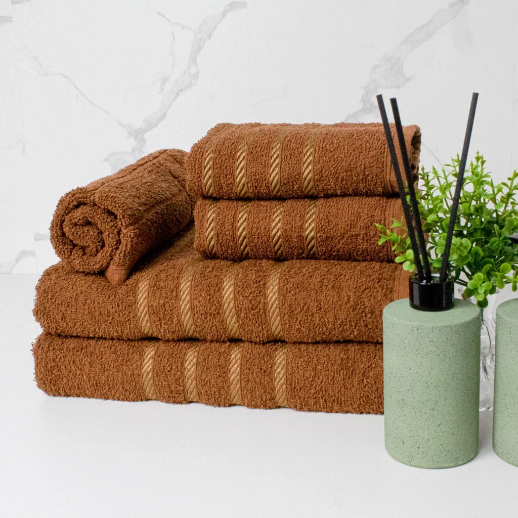 Jogo De Banho 5 Peças 450g/M² Dubai Toalhas 100% Algodão