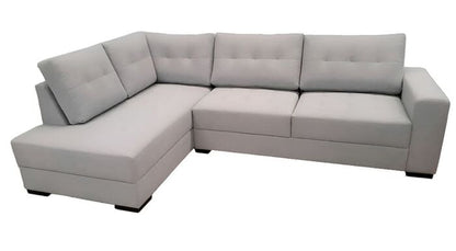 Sofá 4 Lugares Beny com Chaise Lado Esquerdo Linho