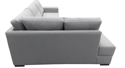 Sofá 4 Lugares Beny com Chaise Lado Esquerdo Linho