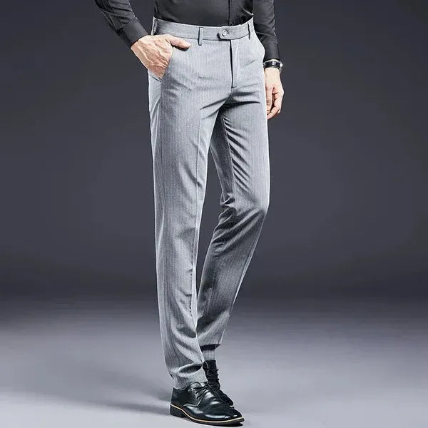 Premium Men's Suit Trousers Striped Azenli