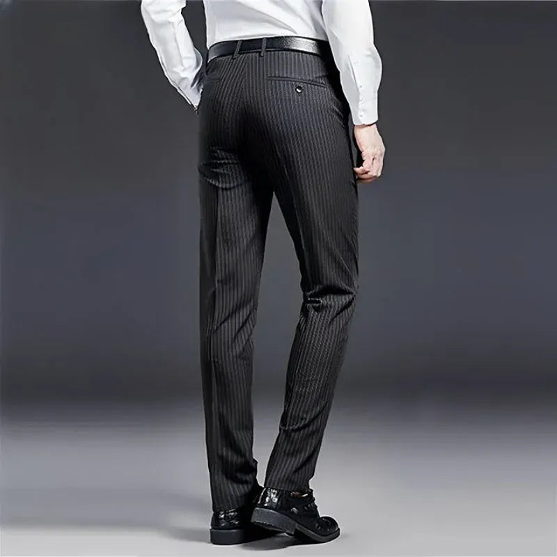 Premium Men's Suit Trousers Striped Azenli