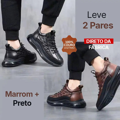 Sapatênis Masculino em Couro Legítimo – Domani Edição 2025 - Exclusivo da Fábrica